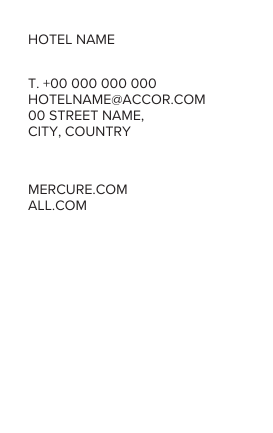 Mercure Key Card